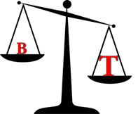 b vs t