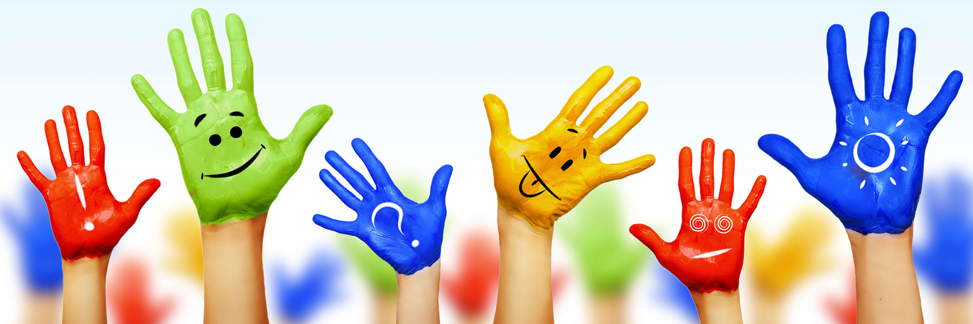 multicolor hands
